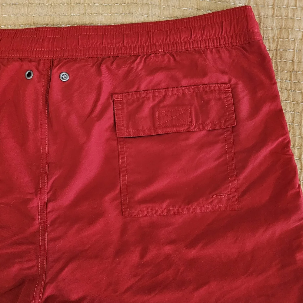 Polo Ralph Lauren Red‎ Men's Swim Trunk XXL Preppy Resortwear Beach Classic